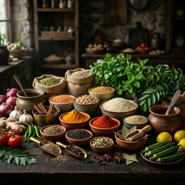 Premium spices and kitchen essentials